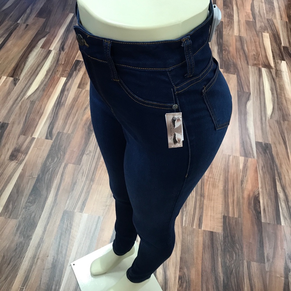 ‼️ Dark Highwaist Stretch Denim Jean High Rise